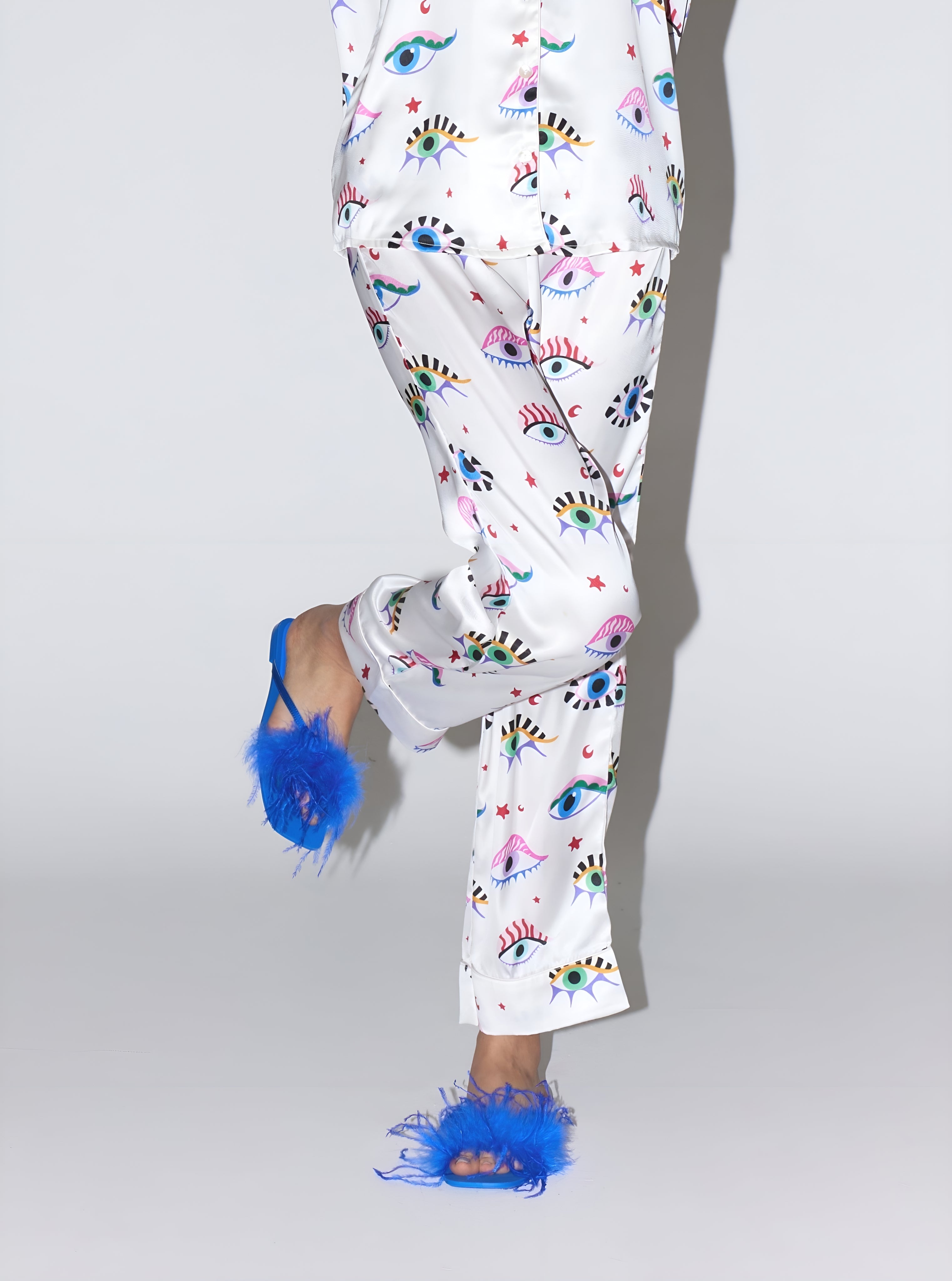 Evil eye silk online pajamas