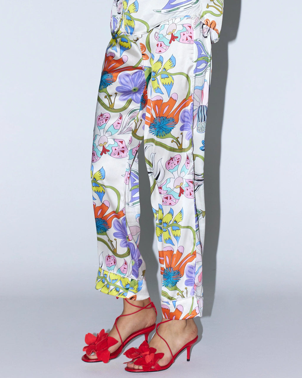 The White Floral Pyjama Set