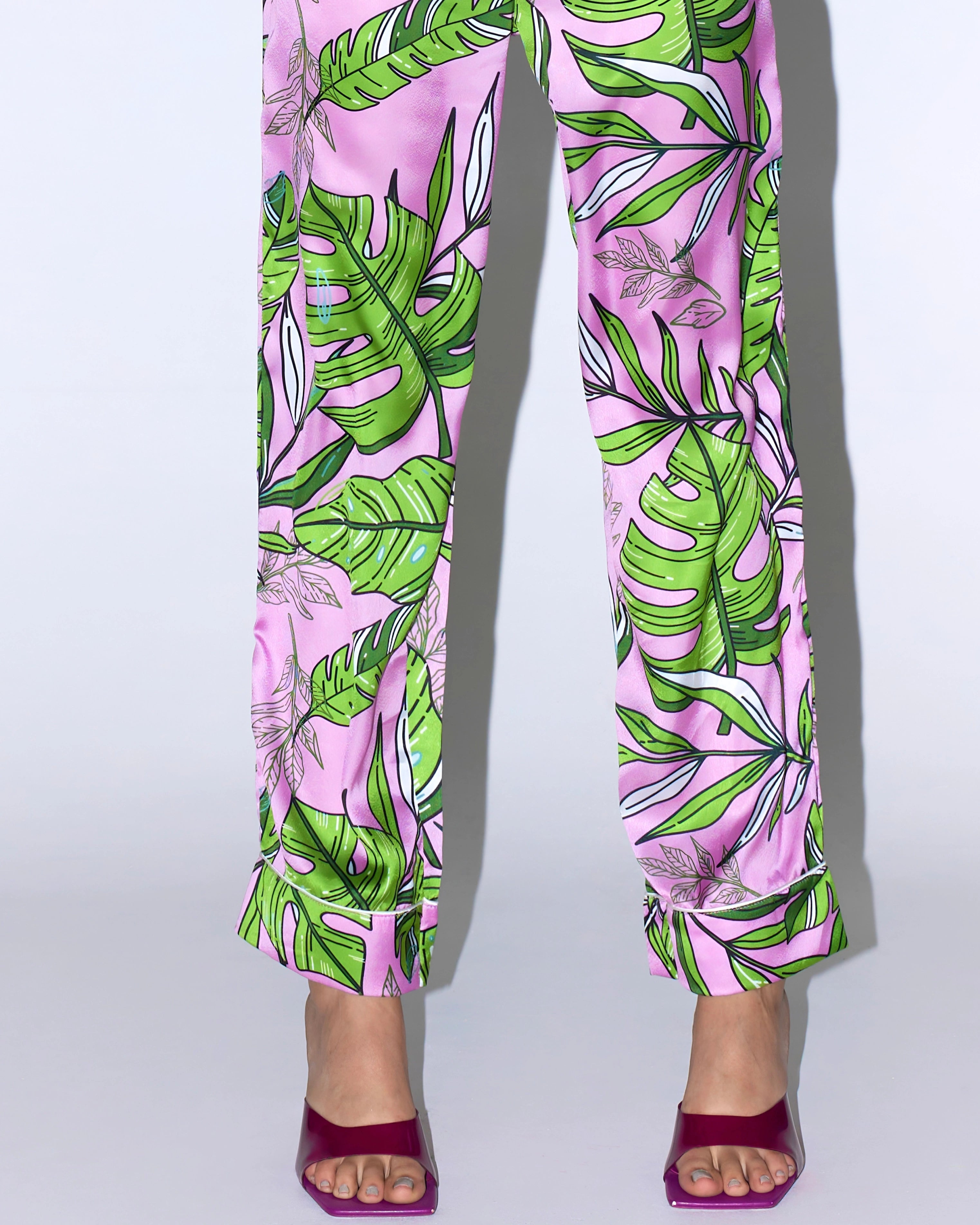 The Pink Tropical Pyjama Set
