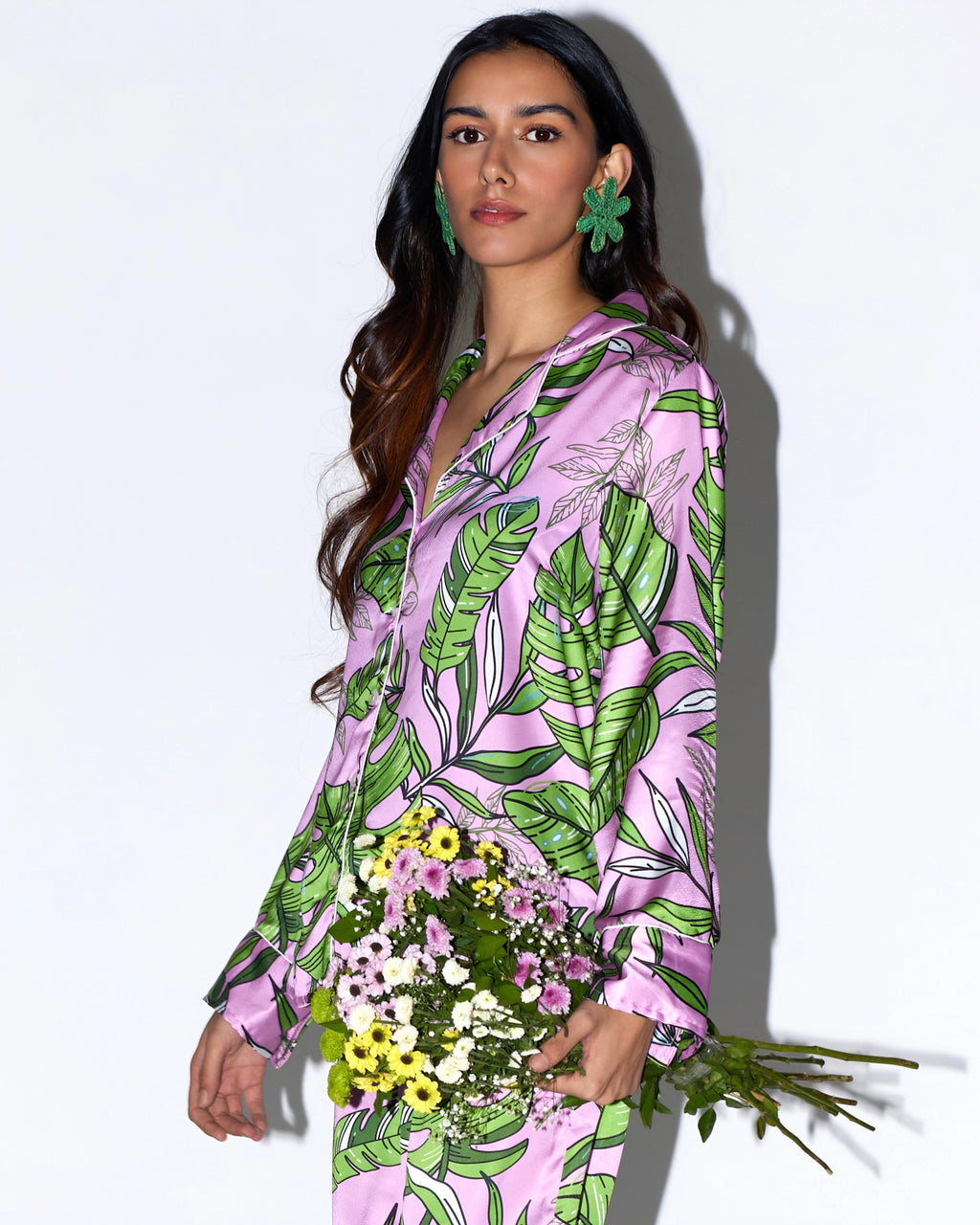 The Pink Tropical Pyjama Set